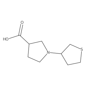 1-(Tetrahydrothiophen-3-yl)pyrrolidine-3-carboxylic acid结构式