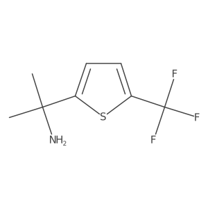 2-[5-(Trifluoromethyl)thiophen-2-yl]propan-2-amine结构式
