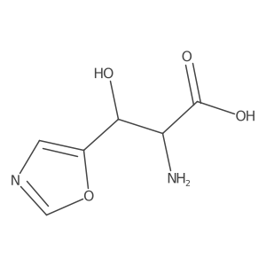 2-Amino-3-hydroxy-3-(1,3-oxazol-5-yl)propanoic acid Structure