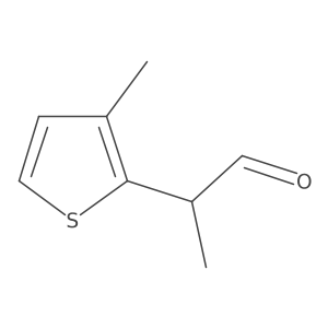 2-(3-Methylthiophen-2-yl)propanal结构式