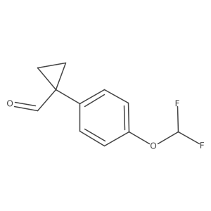 1-(4-Difluoromethoxyphenyl)-1-formylcyclopropane结构式