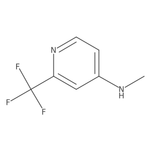 4-Pyridinamine, N-methyl-2-(trifluoromethyl)- Structure