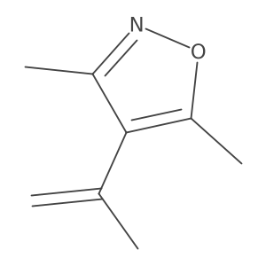 3,5-Dimethyl-4-(prop-1-en-2-yl)isoxazole Structure