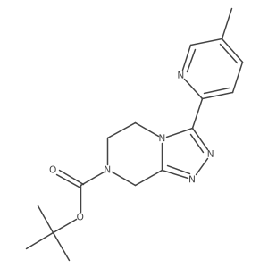 tert-butyl 3-(5-methylpyridin-2-yl)-6,8-dihydro-5H-[1,2,4]triazolo[4,3-a]pyrazine-7-carboxylate结构式