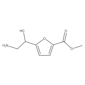 Methyl 5-(2-amino-1-hydroxyethyl)furan-2-carboxylate结构式