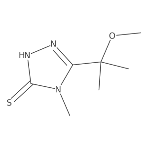 5-(2-Methoxypropan-2-yl)-4-methyl-4H-1,2,4-triazole-3-thiol结构式