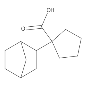 1-{Bicyclo[2.2.1]heptan-2-yl}cyclopentane-1-carboxylic acid结构式