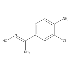4-Amino-3-chloro-N'-hydroxybenzene-1-carboximidamide结构式