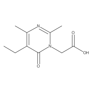 2-(5-Ethyl-2,4-dimethyl-6-oxopyrimidin-1(6H)-yl)acetic acid Structure