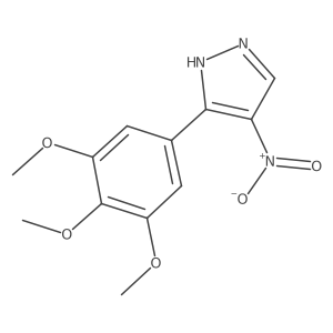 4-Nitro-3-(3,4,5-trimethoxyphenyl)-1H-pyrazole结构式