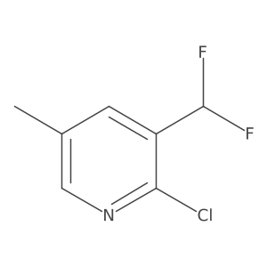 2-Chloro-3-(difluoromethyl)-5-methylpyridine Structure