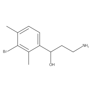 3-Amino-1-(3-bromo-2,4-dimethylphenyl)propan-1-ol Structure