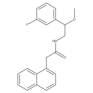 N-(2-(3-fluorophenyl)-2-methoxyethyl)-2-(naphthalen-1-yl)acetamide Structure