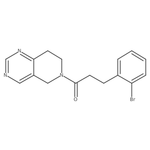 3-(2-bromophenyl)-1-(7,8-dihydropyrido[4,3-d]pyrimidin-6(5H)-yl)propan-1-one Structure