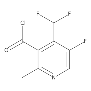 4-(Difluoromethyl)-5-fluoro-2-methylnicotinoyl chloride Structure