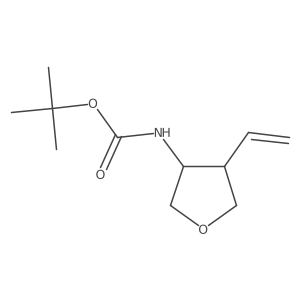 tert-butyl N-(4-ethenyloxolan-3-yl)carbamate Structure