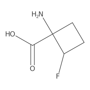 1-Amino-2-fluorocyclobutanecarboxylic acid结构式