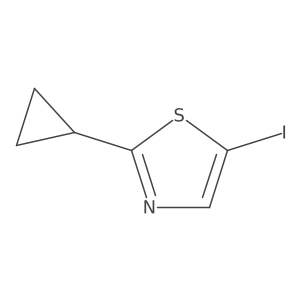 2-Cyclopropyl-5-iodo-1,3-thiazole结构式