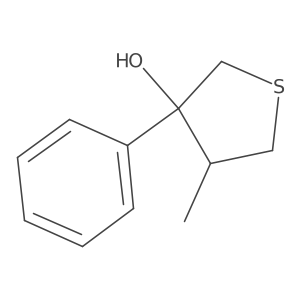 4-Methyl-3-phenylthiolan-3-ol结构式