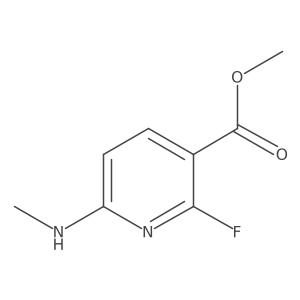 Methyl 2-fluoro-6-(methylamino)nicotinate结构式