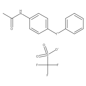 (4-Acetoaminophenyl)(phenyl)iodonium triflate Structure
