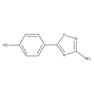 4-(3-Amino-1,2,4-oxadiazol-5-yl)phenol结构式
