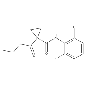 Ethyl 1-[(2,6-difluorophenyl)carbamoyl]cyclopropane-1-carboxylate Structure