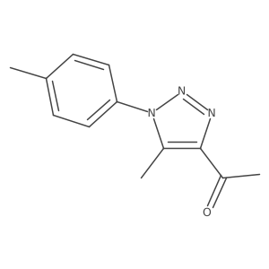 1-[5-methyl-1-(4-methylphenyl)-1H-1,2,3-triazol-4-yl]ethan-1-one结构式