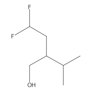 2-(2,2-Difluoroethyl)-3-methylbutan-1-ol Structure