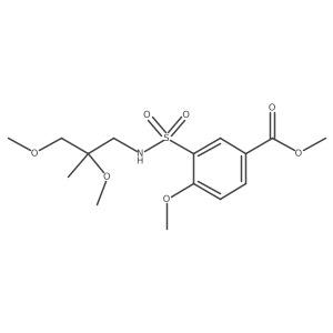 Methyl 3-[(2,3-dimethoxy-2-methylpropyl)sulfamoyl]-4-methoxybenzoate Structure