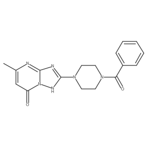 2-(4-benzoylpiperazin-1-yl)-5-methyl-[1,2,4]triazolo[1,5-a]pyrimidin-7(4H)-one Structure