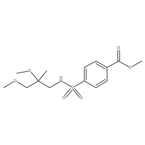 Methyl 4-[(2,3-dimethoxy-2-methylpropyl)sulfamoyl]benzoate Structure