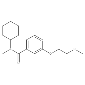 N-cyclohexyl-2-(2-methoxyethoxy)-N-methylisonicotinamide结构式
