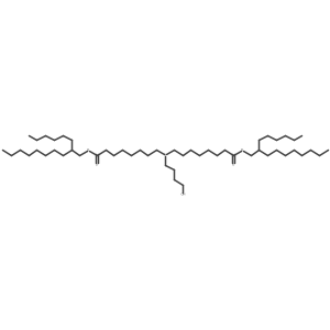 Bis(2-hexyldecyl) 8,8'-((4-hydroxybutyl)azanediyl)dioctanoate结构式