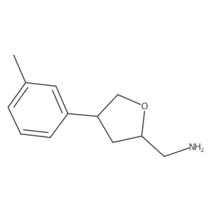 [(2R,4R)-4-(3-methylphenyl)oxolan-2-yl]methanamine Structure