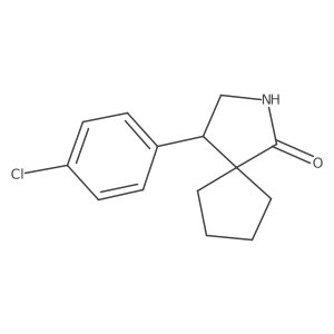 4-(4-Chlorophenyl)-2-azaspiro[4.4]nonan-1-one结构式
