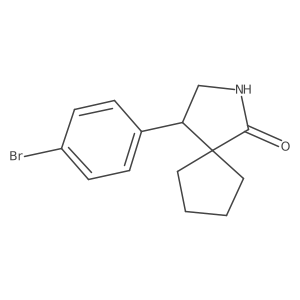 4-(4-Bromophenyl)-2-azaspiro[4.4]nonan-1-one结构式