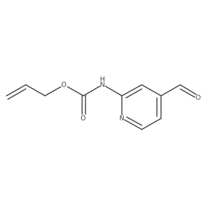 Carbamic acid, (4-formyl-2-pyridinyl)-, 2-propenyl ester Structure