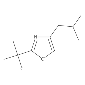 2-(2-Chloropropan-2-yl)-4-(2-methylpropyl)-1,3-oxazole Structure