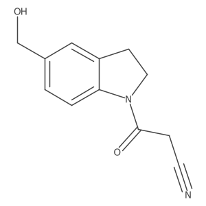 3-(5-(Hydroxymethyl)indolin-1-yl)-3-oxopropanenitrile结构式