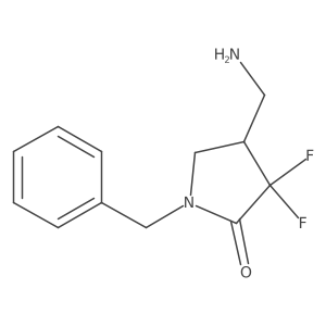 4-(Aminomethyl)-1-benzyl-3,3-difluoropyrrolidin-2-one Structure