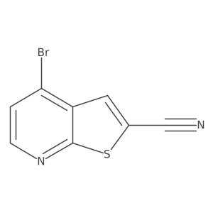 4-Bromothieno[2,3-b]pyridine-2-carbonitrile Structure
