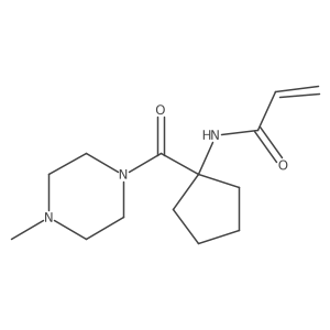 N-[1-(4-methylpiperazine-1-carbonyl)cyclopentyl]prop-2-enamide Structure