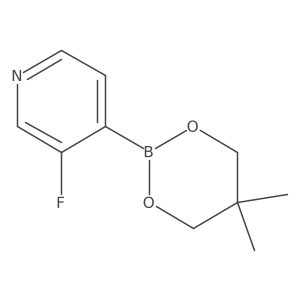 4-(5,5-Dimethyl-1,3,2-dioxaborinan-2-YL)-3-fluoropyridine Structure
