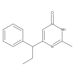 2-Methyl-6-(1-phenylpropyl)pyrimidin-4-ol结构式