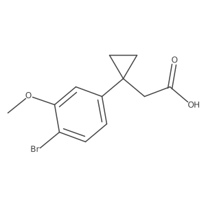 2-[1-(4-Bromo-3-methoxyphenyl)cyclopropyl]acetic acid结构式