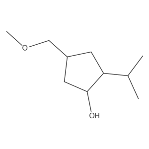 4-(Methoxymethyl)-2-(propan-2-yl)cyclopentan-1-ol Structure