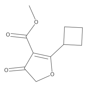 Methyl 2-cyclobutyl-4-oxo-4,5-dihydrofuran-3-carboxylate Structure