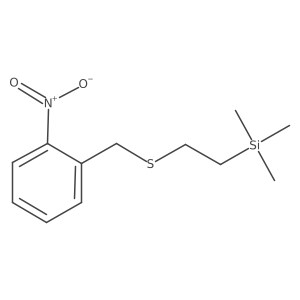 Trimethyl(2-{[(2-nitrophenyl)methyl]sulfanyl}ethyl)silane Structure