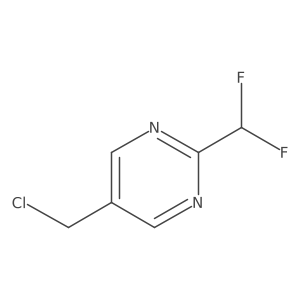 5-(Chloromethyl)-2-(difluoromethyl)pyrimidine结构式